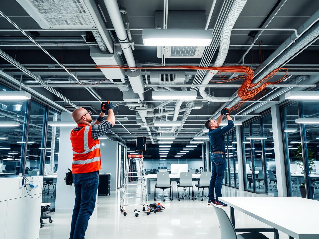 Office Electrical Systems — commercial electrical service by Dena Electronics